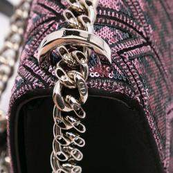 Dior Pink Small Sequin Embroidered Diorama Crossbody
