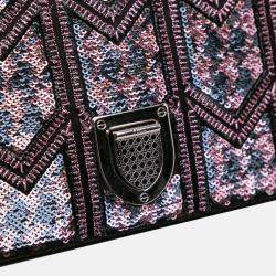 Dior Pink Small Sequin Embroidered Diorama Crossbody