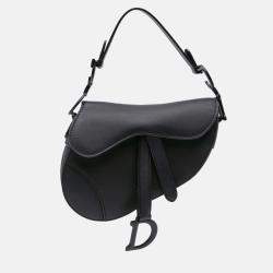 Dior Black Mini Ultra Matte Calfskin Saddle