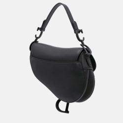 Dior Black Mini Ultra Matte Calfskin Saddle