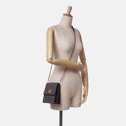 Dior Grey Studded Denim Vertical Diorama Crossbody