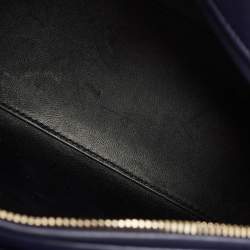 Dior Dark Purple Cannage Leather Medium Lady Dior Tote