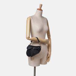 Dior Mini Leather Saddle Black Bag