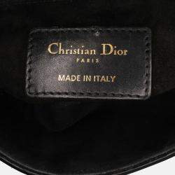 Dior Mini Leather Saddle Black Bag