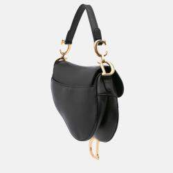 Dior Mini Leather Saddle Black Bag