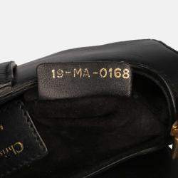 Dior Mini Leather Saddle Black Bag