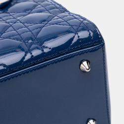 Medium Patent Cannage Lady Dior