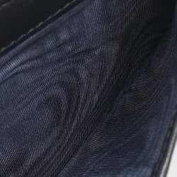 Pre Owned Dior Navy Blue Oblique Canvas Saddle Lotus Wallet