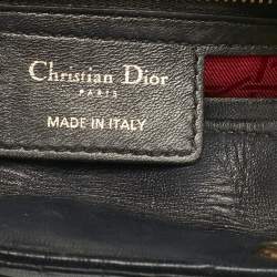 Dior Black Cannage Leather Medium Lady Dior Tote
