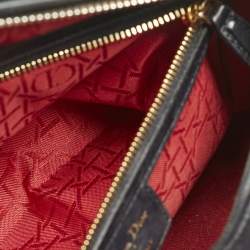 Dior Black Cannage Leather Medium Lady Dior Tote