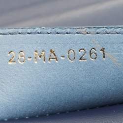 Dior Ombre Blue Cannage Leather Large Caro Shoulder Bag