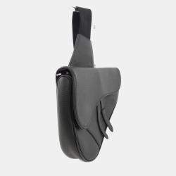 Dior Saddle Black Leather Shoulder Bag