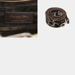 Christian Dior Lady D-Lite Medium Leopard Velvet Bag 
