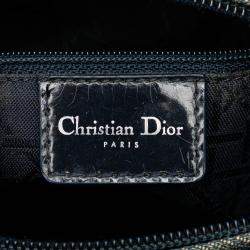 Dior Navy Blue Medium Denim Cannage Lady Dior