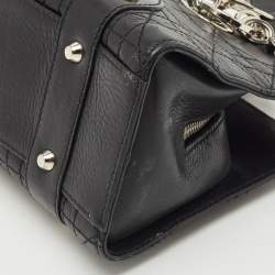 Dior Black Cannage Leather Lady Dior East West Satchel