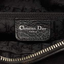 Dior Black Cannage Leather Lady Dior East West Satchel