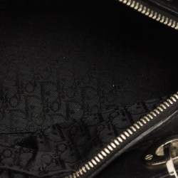 Dior Black Cannage Leather Lady Dior East West Satchel