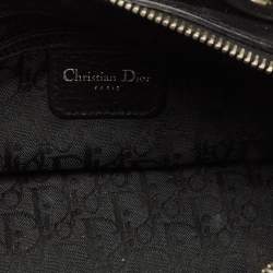 Dior Black Cannage Leather Lady Dior East West Satchel