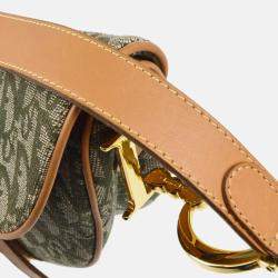 Christian Dior Green Trotter Saddle Handbag