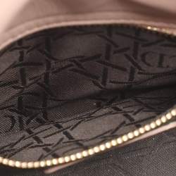 Pre Owned Dior Beige Cannage Leather Mini Lady Dior Tote