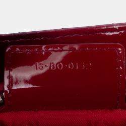 Dior Red Medium Patent Cannage Lady Dior
