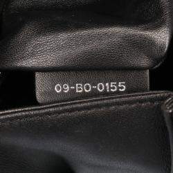 Dior Black Medium Lambskin Sequin Diorama Flap Shoulder Bag