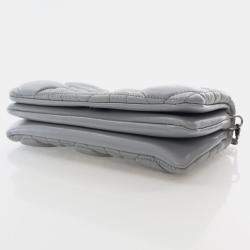 Dior Caro Mini Grey Calfskin Leather Shoulder Bag