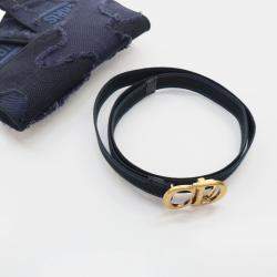 Dior Saddle Mini Blue Canvas Embroidered Waist Bag