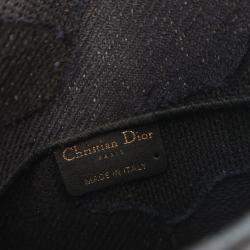 Dior Saddle Mini Blue Canvas Embroidered Waist Bag