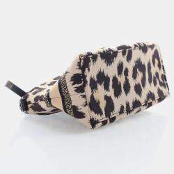 Dior Small Canvas Diortravel Leopard Nomad Pouch