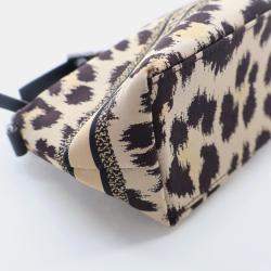 Dior Small Canvas Diortravel Leopard Nomad Pouch