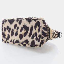 Dior Small Canvas Diortravel Leopard Nomad Pouch