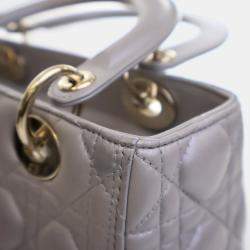 Dior Lady Dior Medium Lambskin Tote Bag