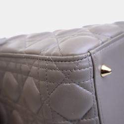 Dior Lady Dior Medium Lambskin Tote Bag