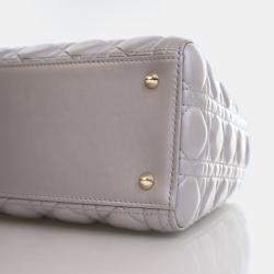 Dior Lady Dior Medium Lambskin Tote Bag