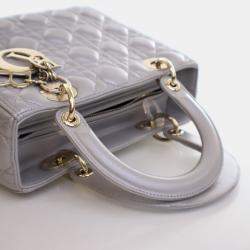 Dior Lady Dior Medium Lambskin Tote Bag