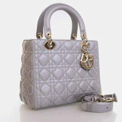 Dior Lady Dior Medium Lambskin Tote Bag