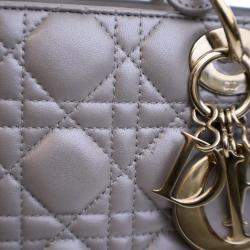Dior Lady Dior Medium Lambskin Tote Bag