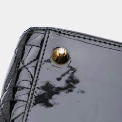 Dior Black Large Patent Cannage Lady Dior