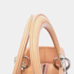 Dior Brown Medium Patent Cannage Lady Dior