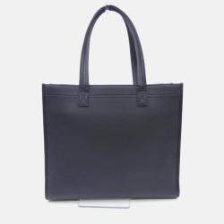 Dior Black Leather Tote Bag