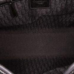 Dior Black Large Patent Cannage Lady Dior