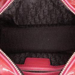 Dior Red Medium Patent Cannage Lady Dior