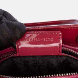 Dior Red Medium Patent Cannage Lady Dior