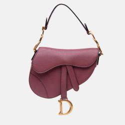 Dior Pink Mini Goatskin Saddle Bag