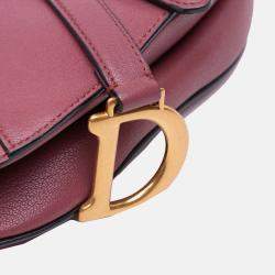 Dior Pink Mini Goatskin Saddle Bag
