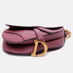 Dior Pink Mini Goatskin Saddle Bag