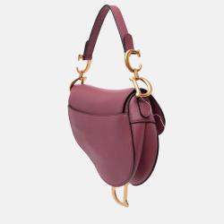 Dior Pink Mini Goatskin Saddle Bag