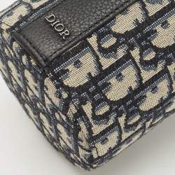 Dior Oblique Canvas and Leather Vertical Roller Messenger Bag