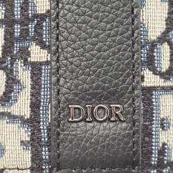 Dior Oblique Canvas and Leather Vertical Roller Messenger Bag